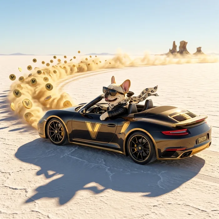 Drifting across a salt flat
